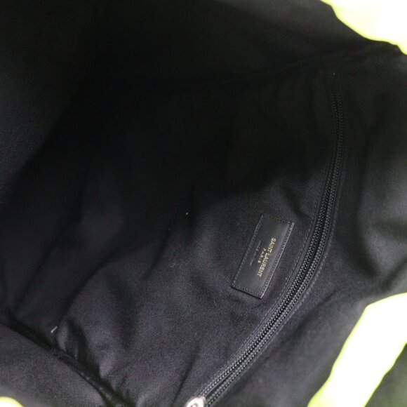 Saint Laurent Paris Moon Backpack Daypack Nylon Leather Neon Yellow main image 7